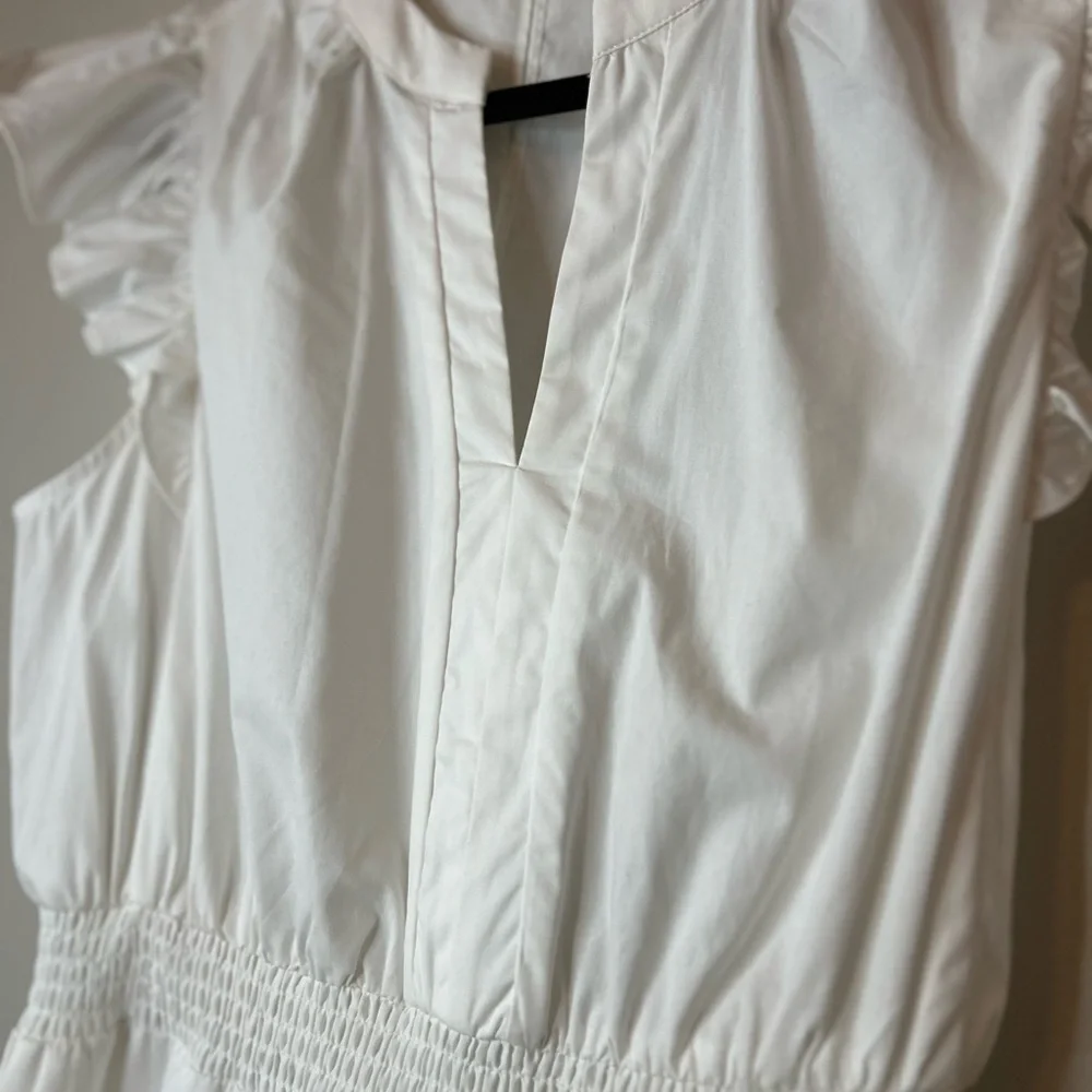 Day + Moon Sammy Romper Dress White Size L - Picture 8 of 8